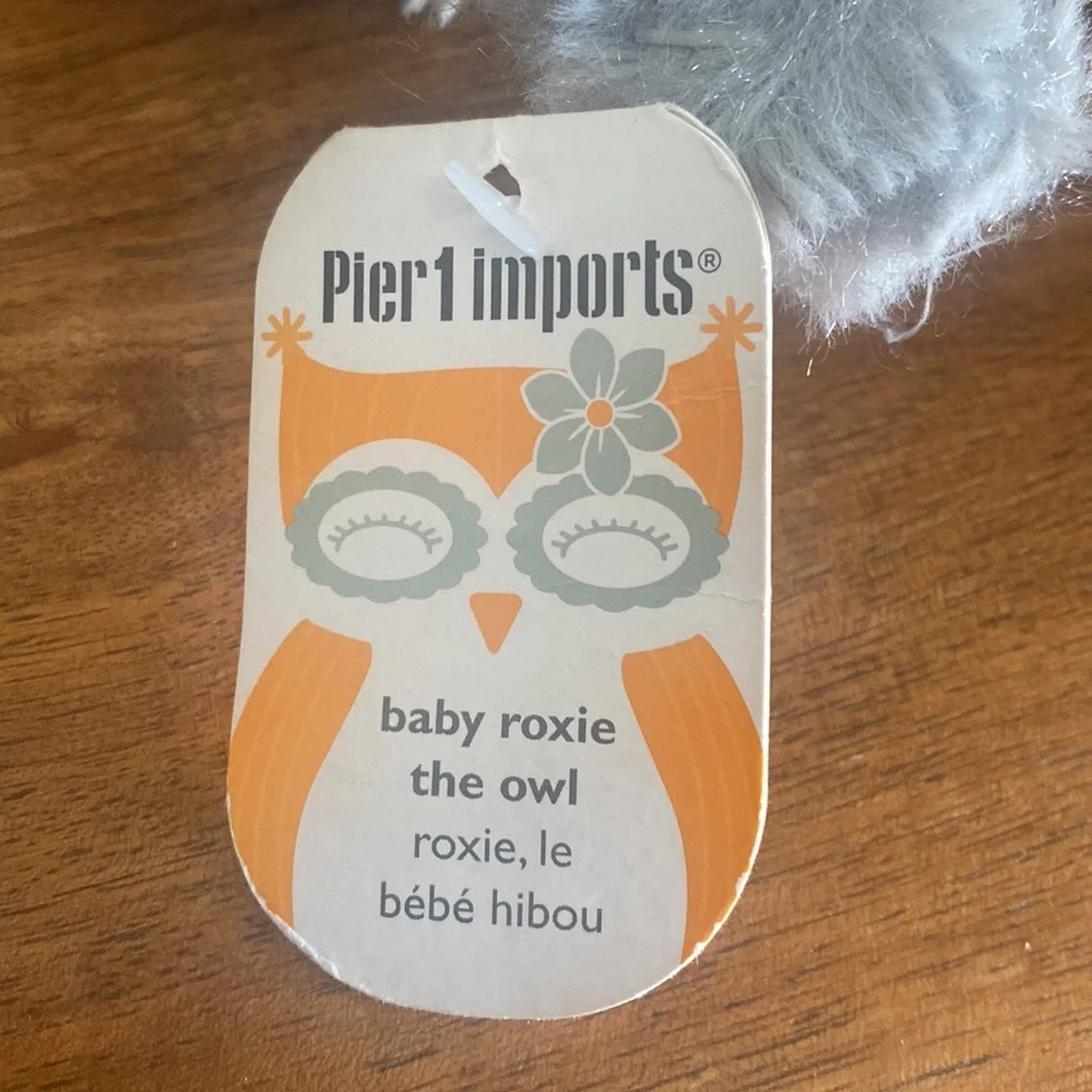 Vintage Pier 1 Imports Chloe and Baby Roxie Plush Owl Animals Lot